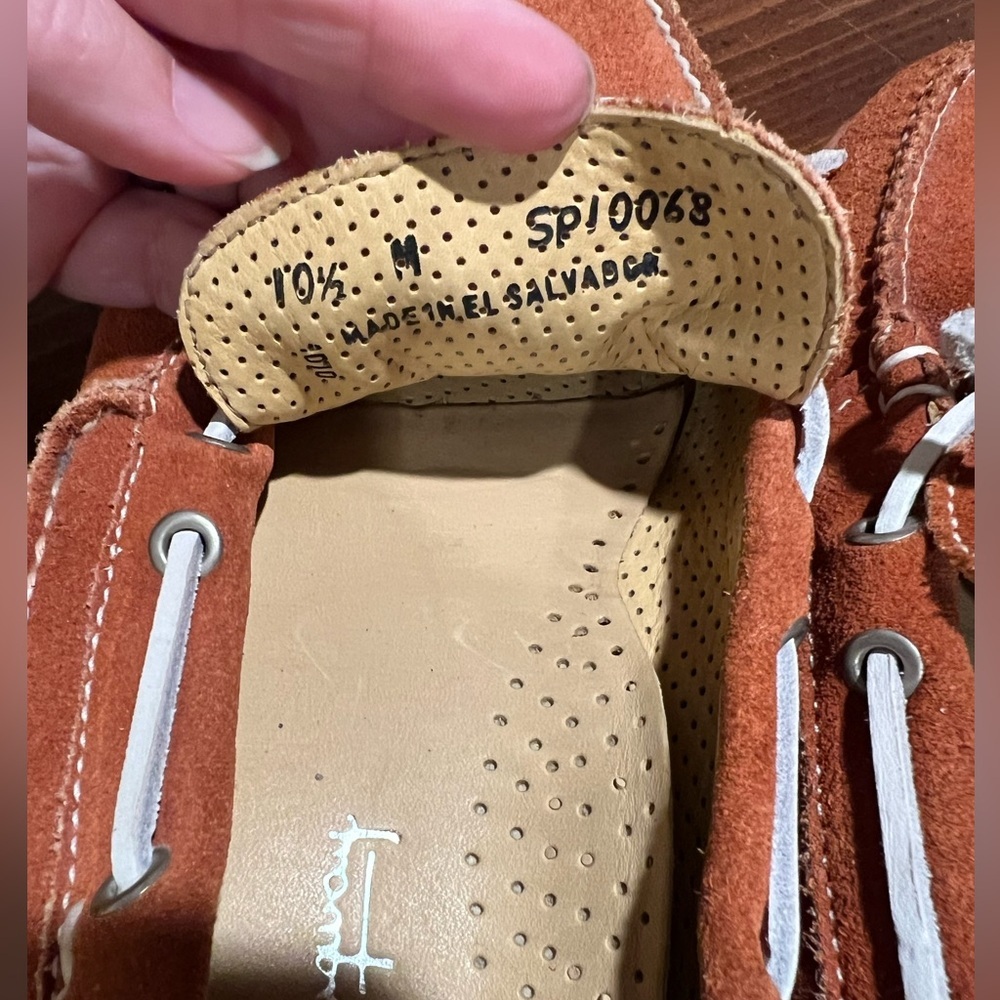 Vibram Ernest Hemingway Mens Boat Dock Shoes Brown Leather 2 Toned Size 10.5 M - Picture 12 of 14